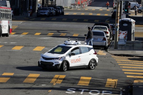 Why are self-driving cars exempt from traffic tickets in San