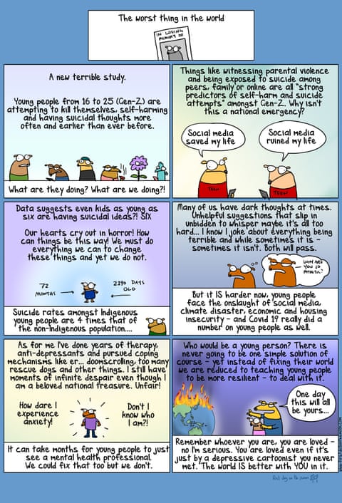 Cartoon by First Dog on the Moon titled The Worst Thing In The World, panel 1