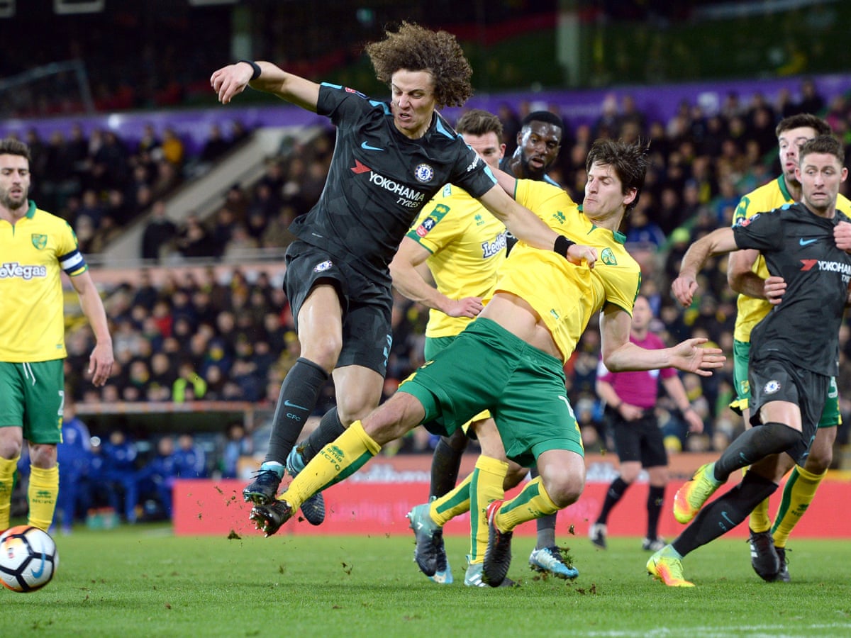 David Luiz Makes Rusty Return As Norwich Take Chelsea To Fa Cup Replay Fa Cup The Guardian