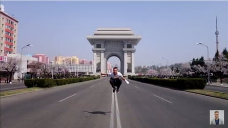 Screengrab from Laukaitis’ North Korea video.