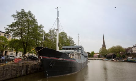 Thekla in the East Mud Dock.