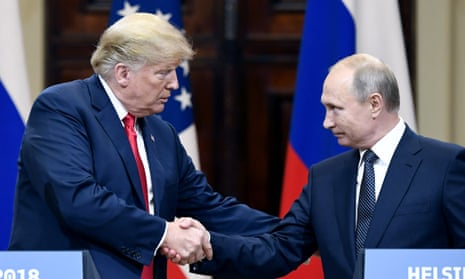Donald Trump meets Vladimir Putin in Helsinki