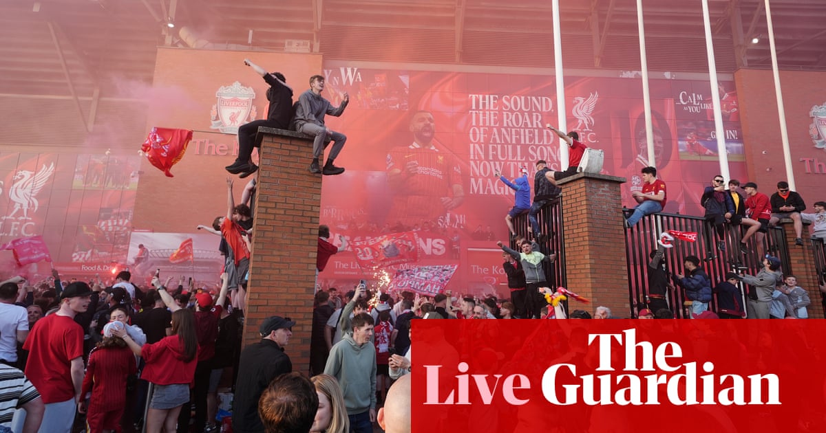 Liverpool celebrate record-equalling 20th league title live reaction