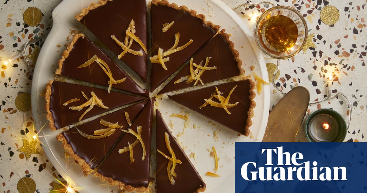 Rachel Roddy’s recipe for dark chocolate and orange tart