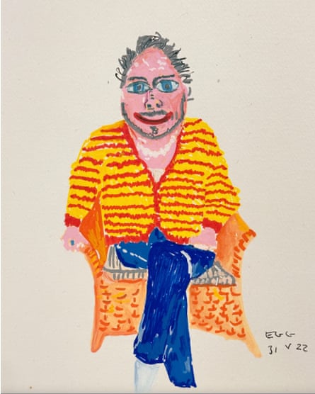 A portrait of Harry Styles by Joe Lycett