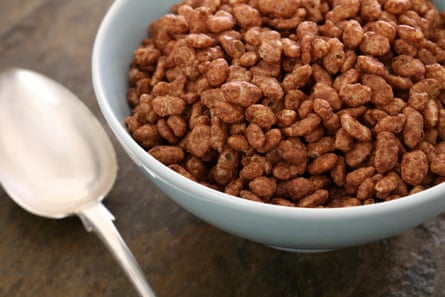 Chocolate flavoured breakfast cereal.