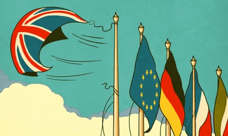 Illustration of European flags by Robert G Fresson