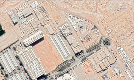 An aerial image of the nuclear reactor site in King Abdulaziz city for science and technology, Saudi Arabia.