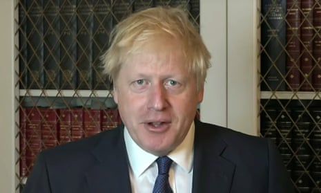 Boris Johnson speaks today at Downing Street after announcement of plan to prorogue parliament.