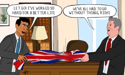 Sarah Akinterinwa on the battle to be Britain’s next prime minister – cartoon, panel 1
