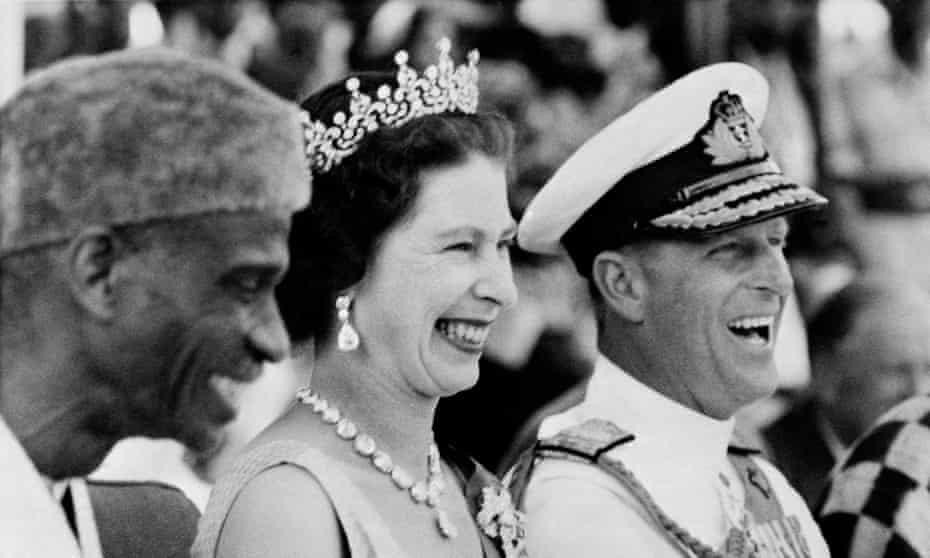 The Queen and Prince Philip on a visit to Sierra Leone in 1961.