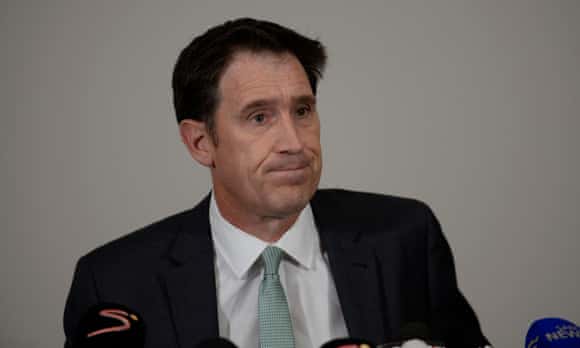 James Sutherland during his press conference in Johannesburg this morning