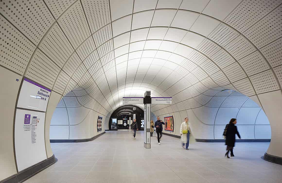 Tunnel vision … London’s Elizabeth Line has won the 2024 RIBA Stirling prize