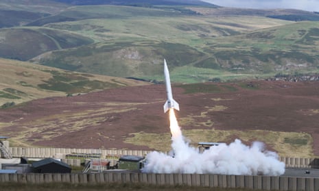 The Skybolt 2 launch from Otterburn in Northumberland. 