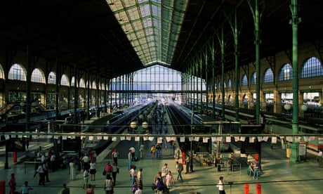 Paris, interior of train station
