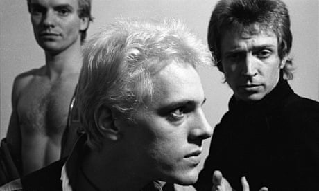 The Police in September 1977: Sting, Stewart Copeland and Andy Summers.