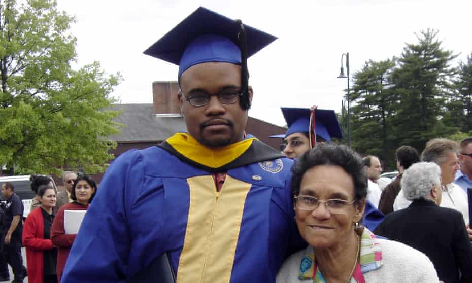 A family photo of Jermaine McBean and his grandmother Sylvia. McBean was shot while carrying an unloaded air rifle. 