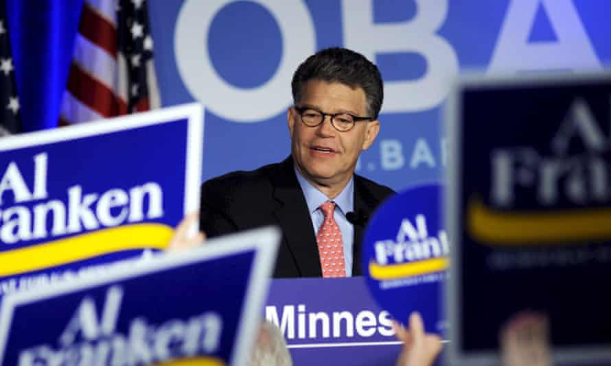 Al Franken on election night in November 2008
