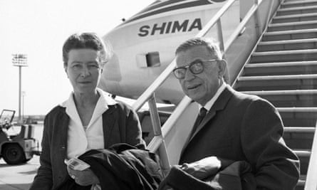 Romantic levity … Simone de Beauvoir
and Jean-Paul Sartre in 1967. Photograph: Sipa Press/Rex Features