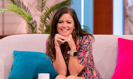 Deborah James appearing on the ITV show Lorraine in 2021. She  launched the #NoButts bowel cancer awareness campaign on the programme.