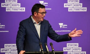 Victorian premier Daniel Andrews speaks at a press conference in Melbourne on Saturday