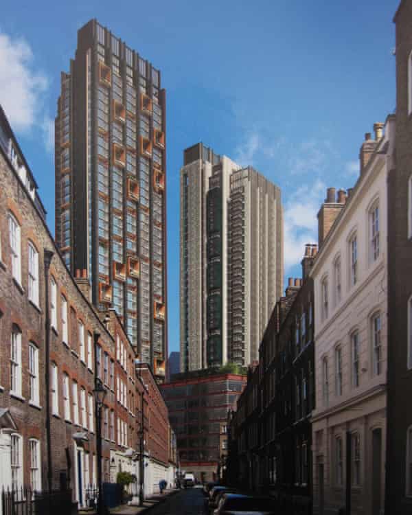 The new view in Elder Street, Shoreditch, if the Bishopsgate Goodsyard development is approved.
