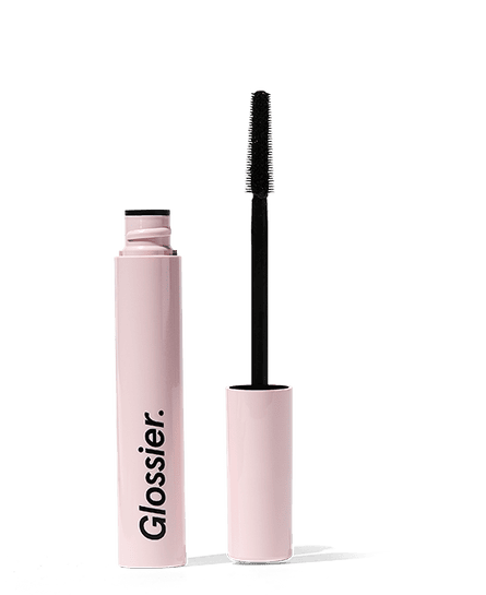 Simple pleasures: the less-is-more packaging of a Glossier mascara.