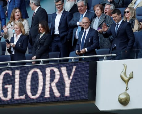 Mauricio Pochettino, who led Spurs to a Champions League final, with Daniel Levy in 2019.