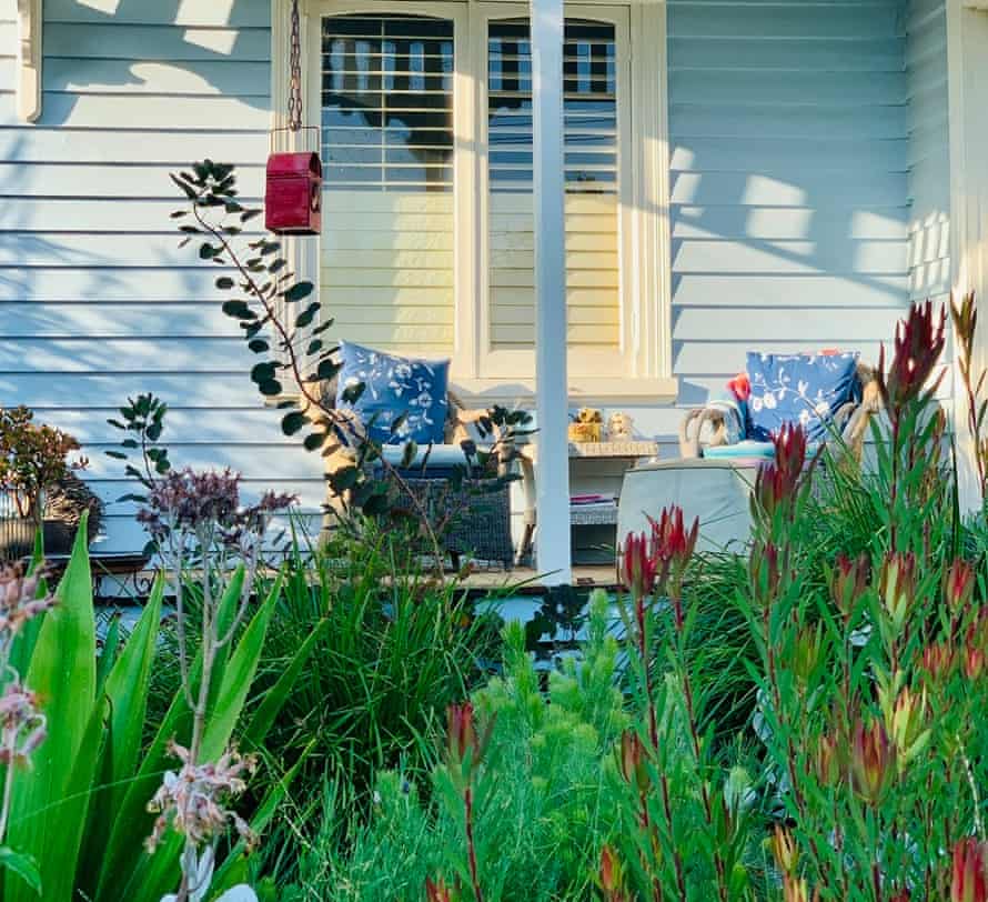 Linda Betts’s Melbourne front garden, with veranda