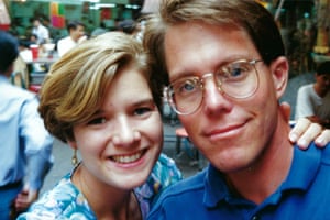 Amy and Richard on their honeymoon in Hong Kong in 1992.