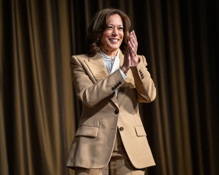 Kamala Harris says she has ‘not made a decision’ on potential 2028 presidential run – live — image supplied by The Guardian World's feed