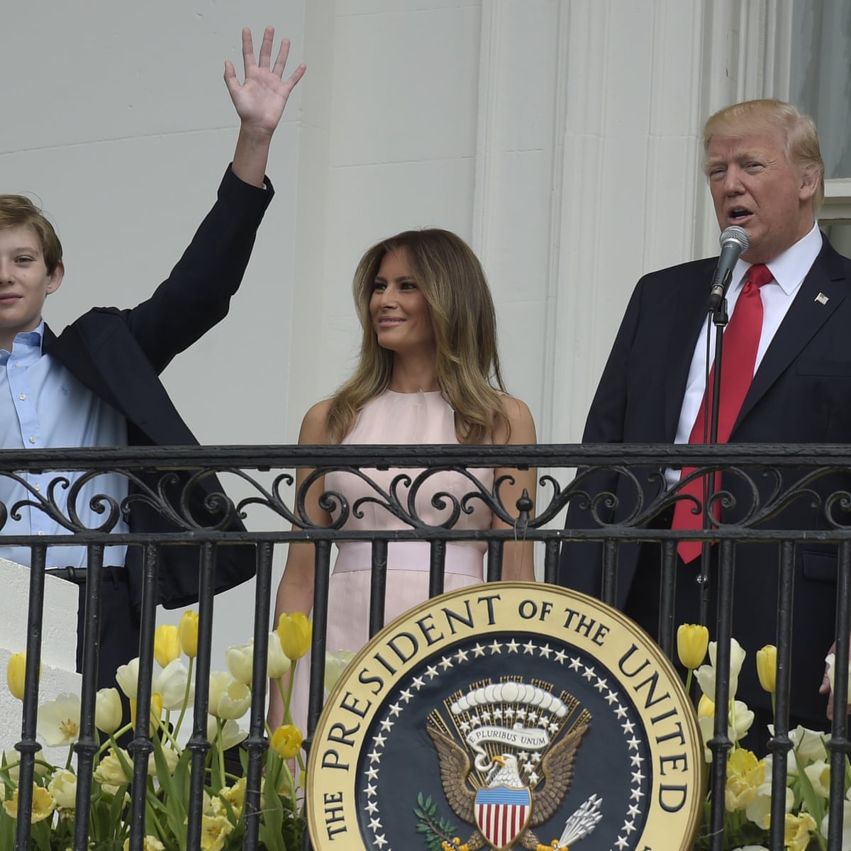 Melania And Barron Trump Will Move To The White House This Summer Us News The Guardian