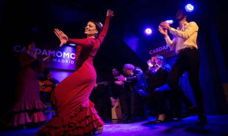 Flamenco dancer Lisi Sfair performs at Cardamomo, one of few tablaos still open.