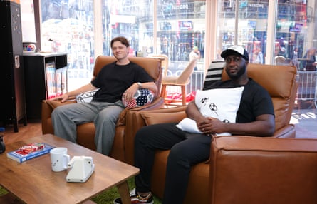 Austin Franklin and Kevin Akoto successful armchairs wrong nan cube