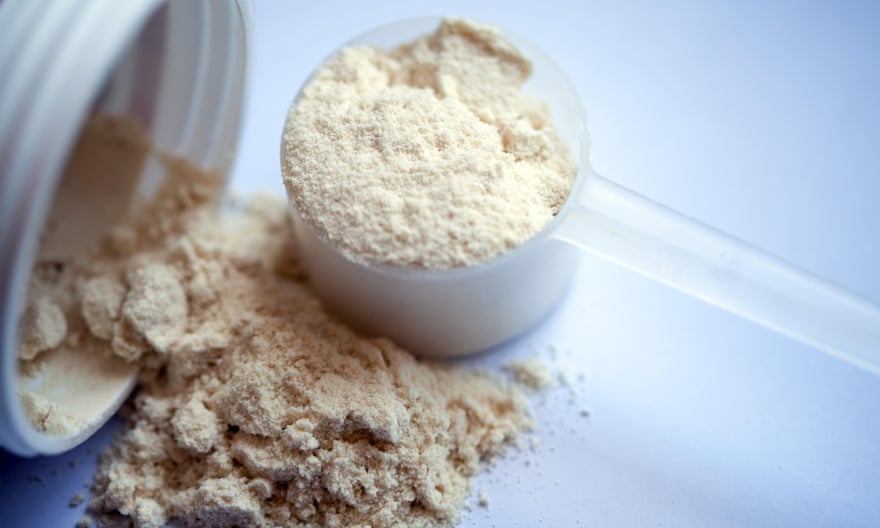Vanilla protein powder.