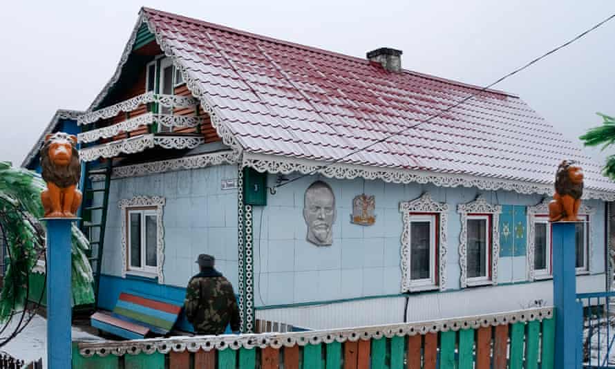 Siarhei Stasienok, 65, approaches his home in Kalinichy, which is on the edge of the Chernobyl exclusion zone.