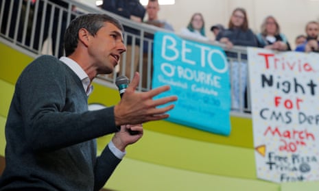 Democratic 2020 U.S. presidential candidate O'Rourke speaks in Plymouth<br>Democratic 2020 U.S. presidential candidate and former U.S. Representative Beto O'Rourke speaks during a campaign stop at Plymouth State University in Plymouth, New Hampshire, U.S., March 20, 2019. REUTERS/Brian Snyder