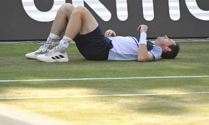 Andy Murray in the 2022 Stuttgart Open final.