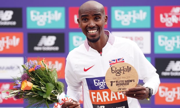 Sir Mo Farah said he was ‘excited’ to run in the London Marathon after winning the Big Half.