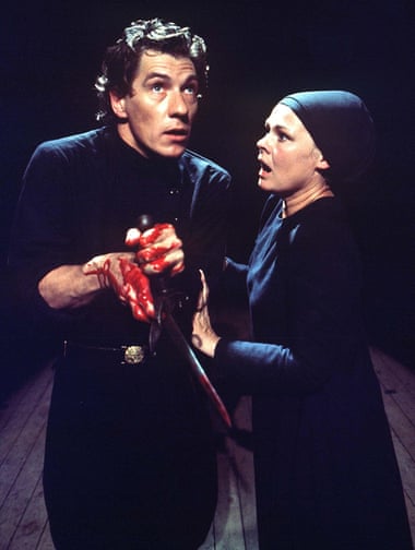 Will he say wooky-nook? … Judi Dench and McKellen in Macbeth at Stratford, 1976.