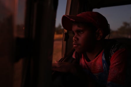 Tyrese at night in Alice Springs