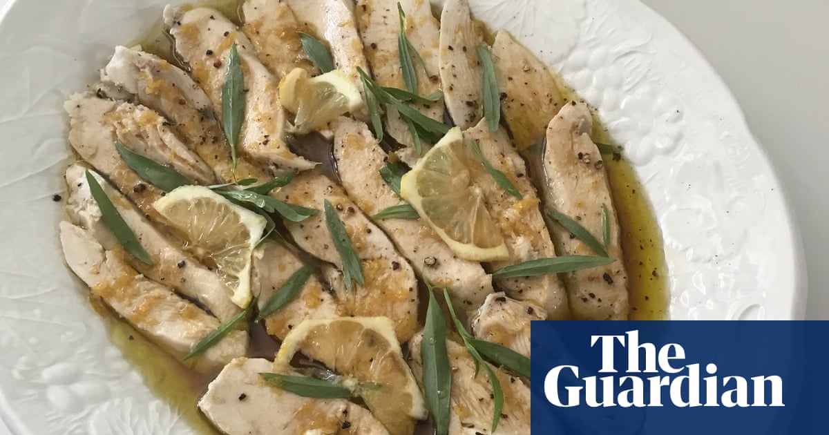Rachel Roddy’s chicken with sweet and sour lemon and tarragon sauce – recipe