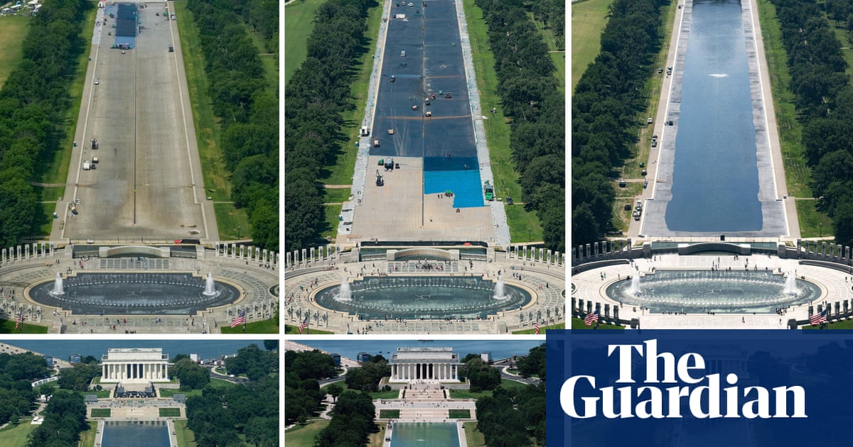 Trump’s reflecting pool saga: a timeline of failure and finger-pointing
