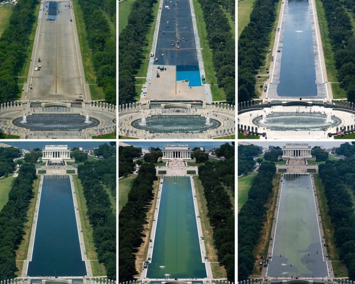 Trump’s reflecting pool saga: a timeline of failure and finger-pointing — image supplied by The Guardian US's feed