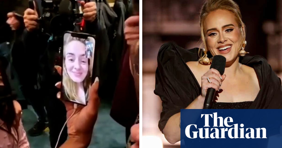 Adele shares grief with fans by video call over postponed Vegas shows