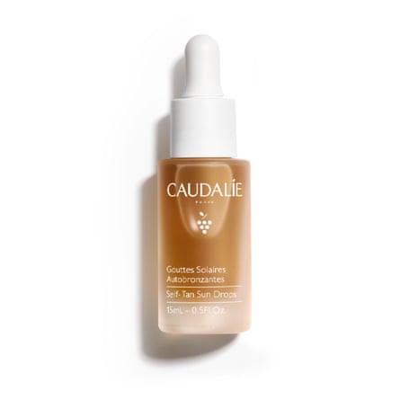 A bottle of Caudalie Self-Tan Sun Drops