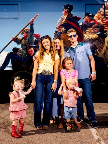 A woman and her five children