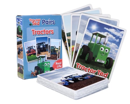 Tractor Ted Matching Pairs card game.