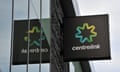 Centrelink signage outside a branch