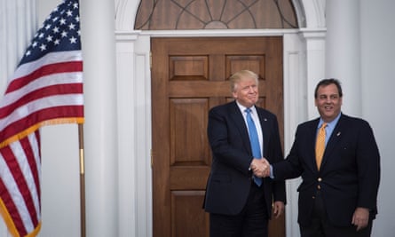Trump meets Christie shortly after the 2016 election.